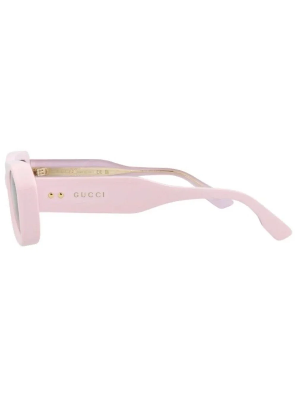 New Gucci Womens Square/Rectangle Pink Pink Brown Fashion Designer Sunglasses